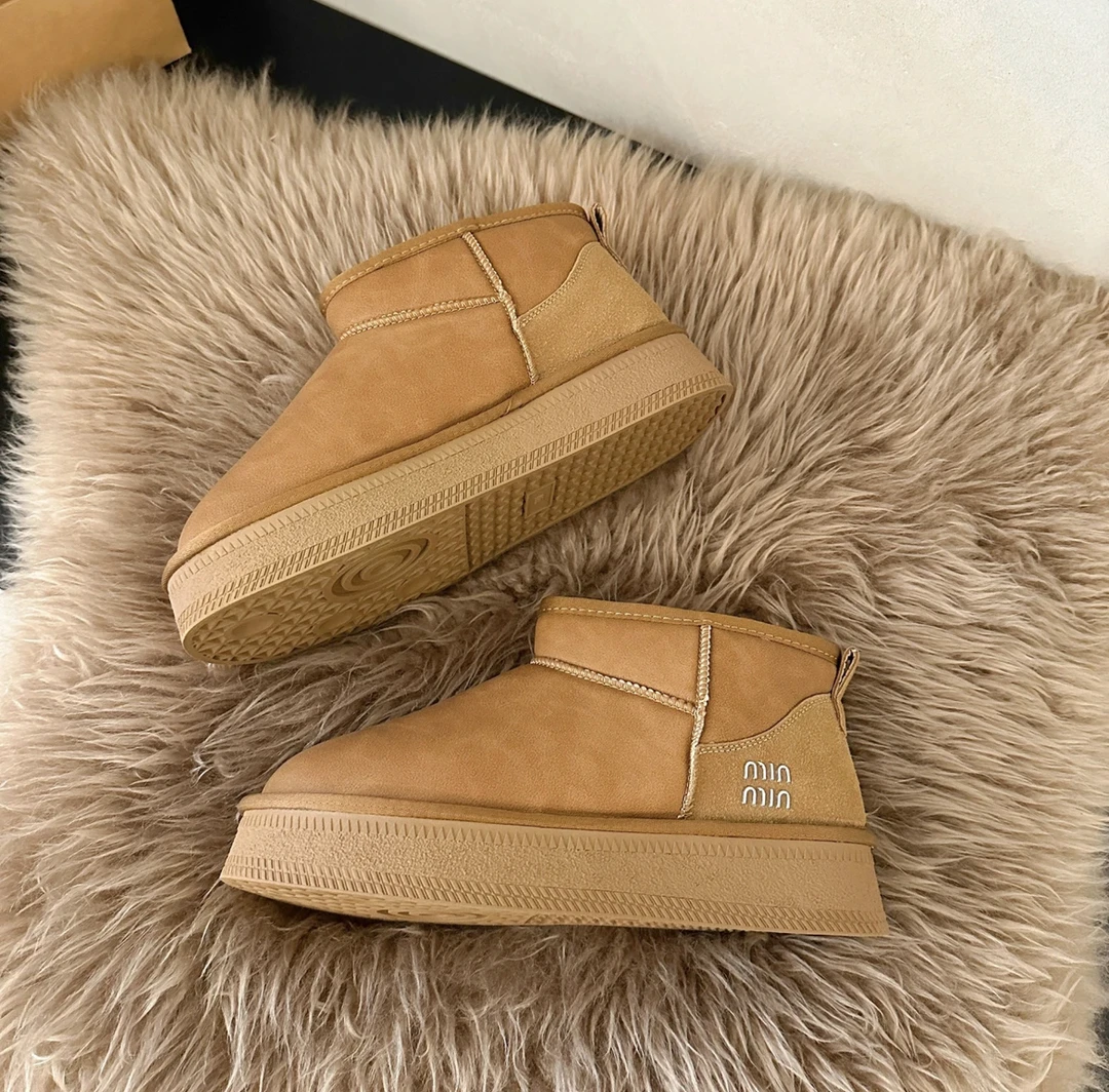 【筱筱】min｜真皮防水增高/雪地靴