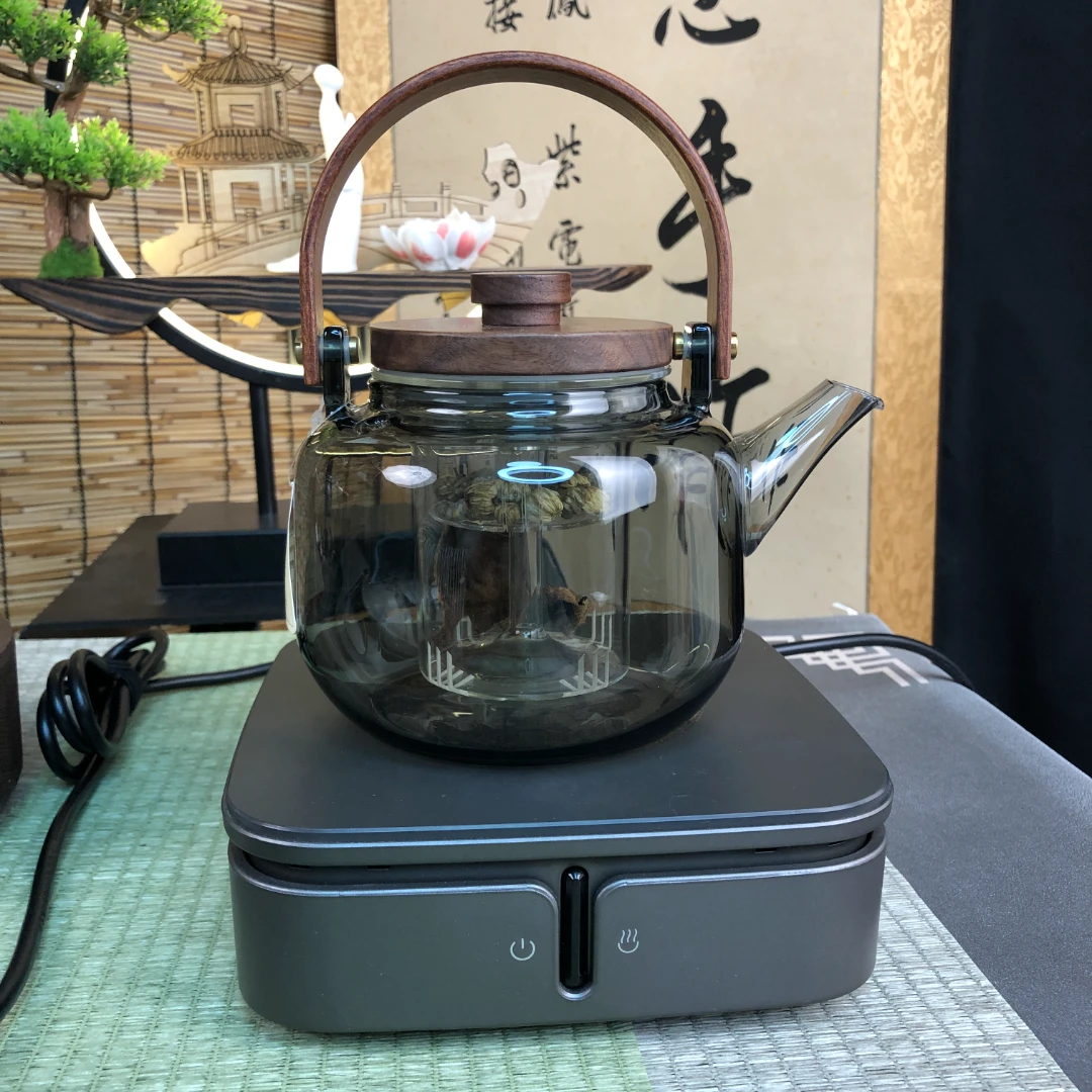 A德茗堂猫眼二代智能高端电陶炉煮茶炉壶套组