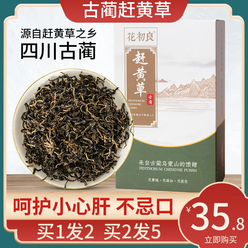 花初良四川古蔺赶黄草正品益肝茶包转氨酶袋泡养生茶中药材旗舰店