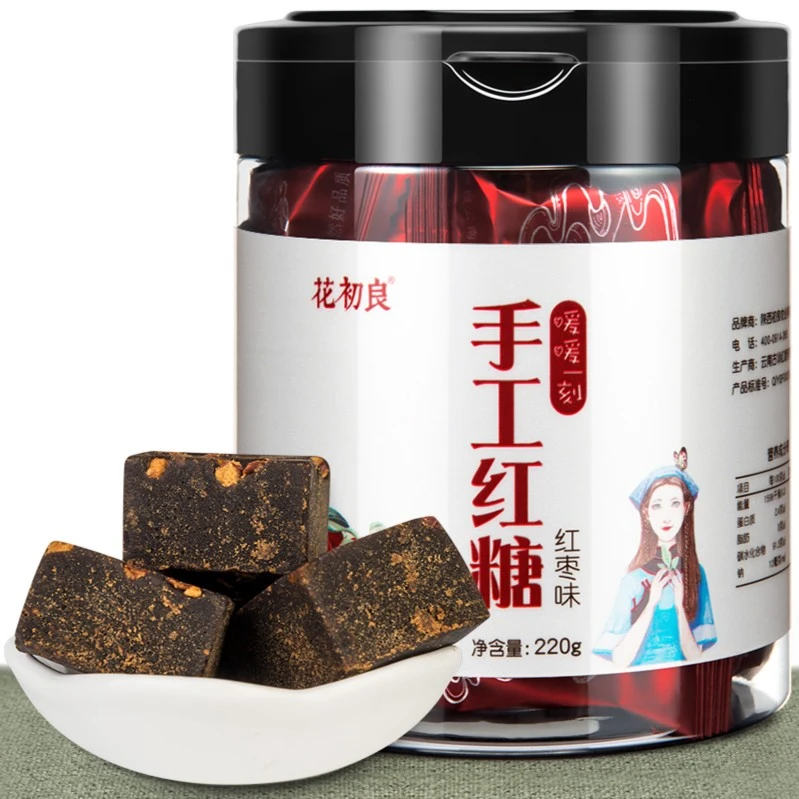 花初良红枣红糖云南特产老红糖女生月经产妇土红糖块黑糖块