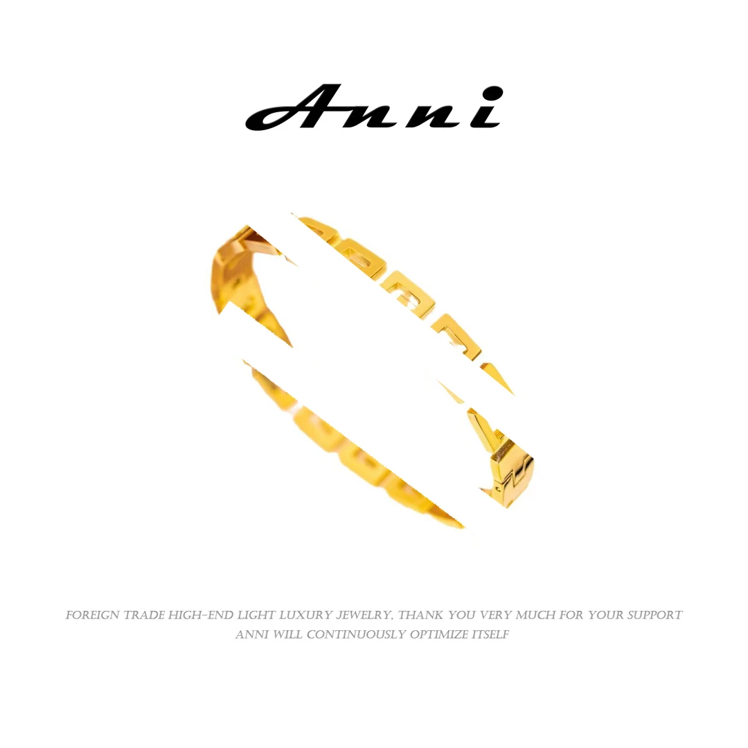 铜合金手镯 Anni轻奢【D3136】时尚百搭小众简约个性气质ins手镯6