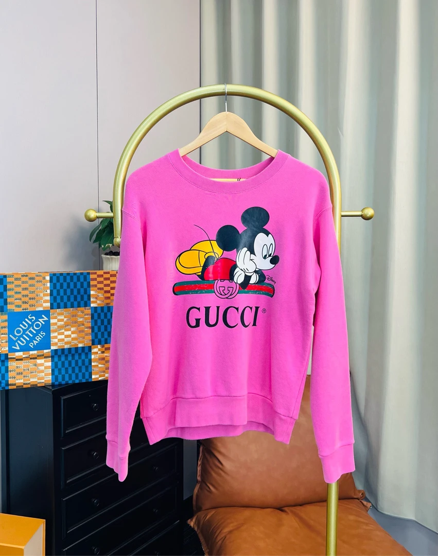 Gucci/古驰 粉色米奇迪士尼联名卫衣 99新/无配件