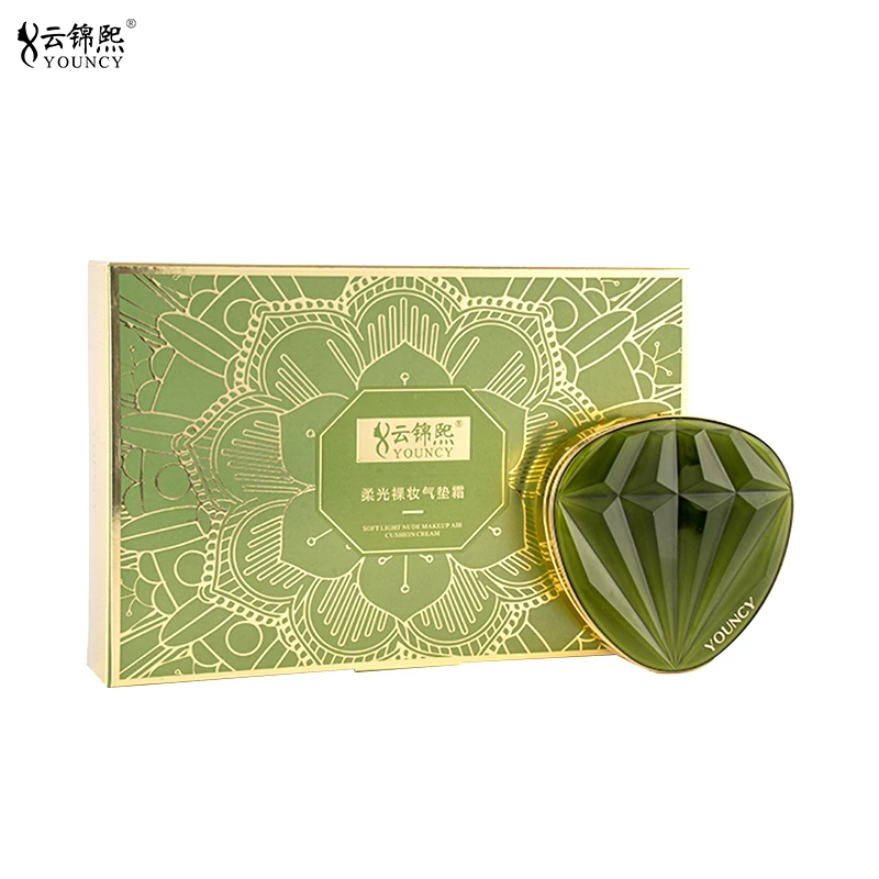 云锦熙柔光裸妆气垫霜＋替换装不卡粉不脱妆遮瑕好