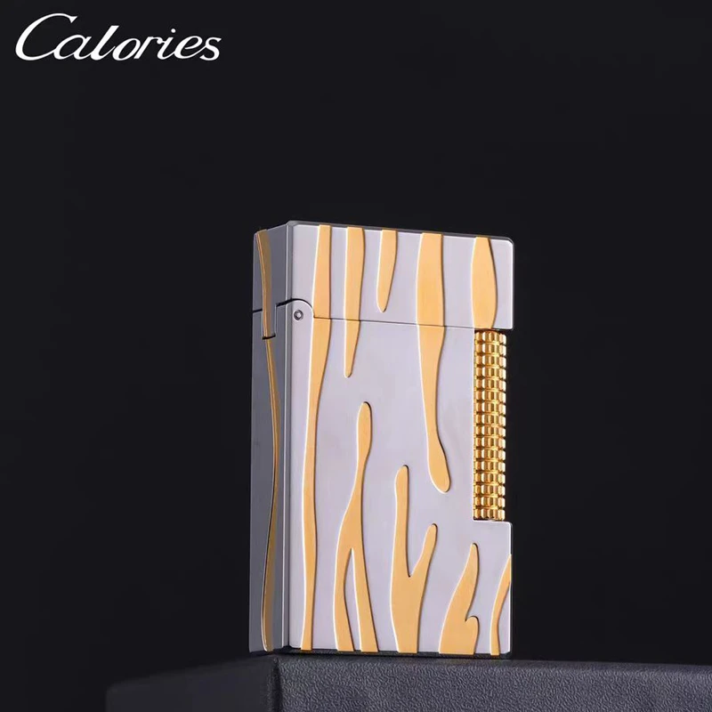 卡路打火机上善若水侧滑朗声全铜机充气火机送男朋友高端个性礼物