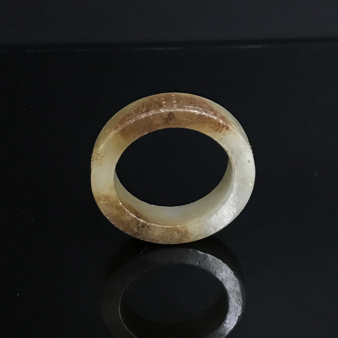 清代和田玉仿古纹环/446809/收藏/传承/【友谊文物商店】