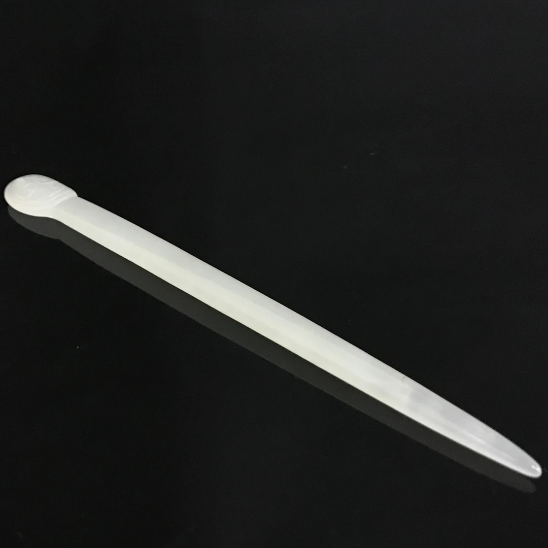 清代和田玉发簪/348587/收藏/传承/【友谊文物商店】