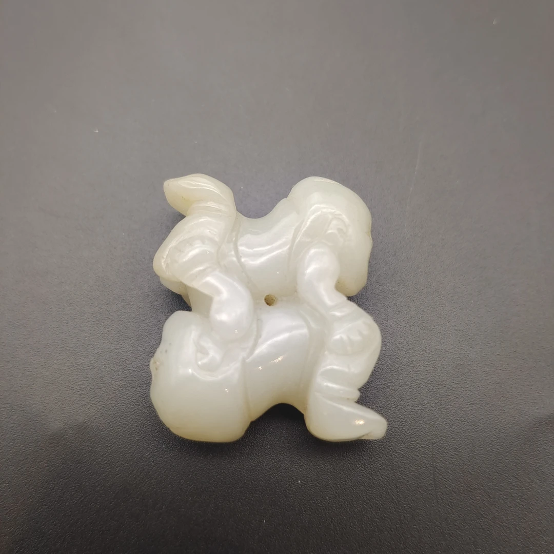 【友谊文物商店】清代玉童子佩405837
