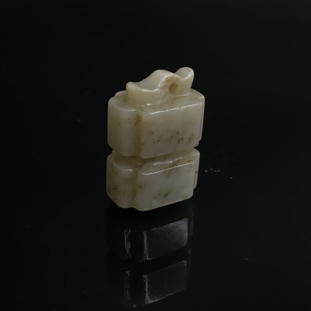 清代和田玉工字佩/495896/收藏/传承/【友谊文物商店】