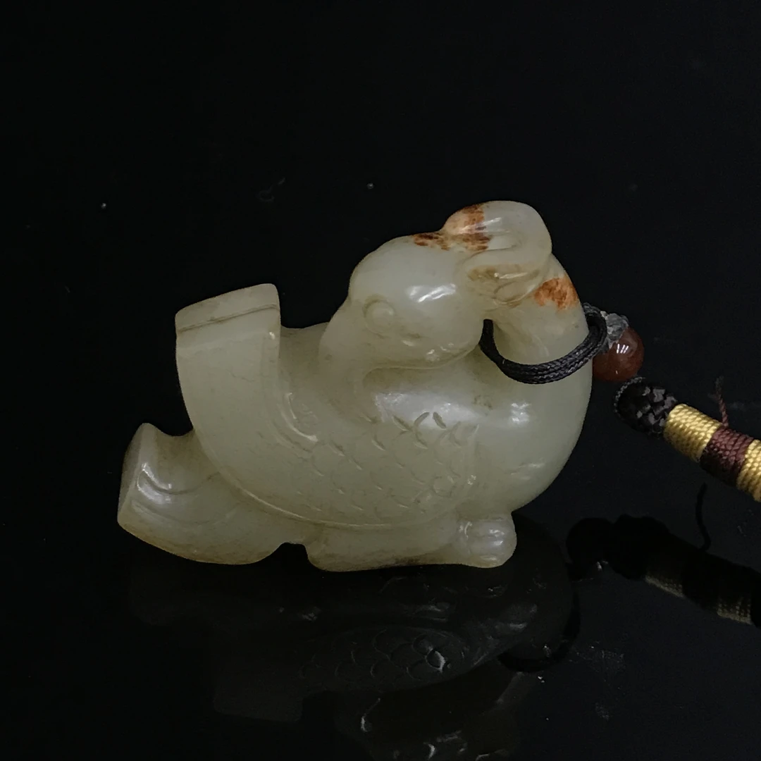 清代和田玉凤鸟佩/346498/收藏/传承/【友谊文物商店】