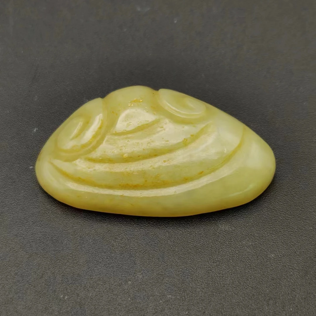 清代黄玉贝壳佩237010/收藏/传承/【友谊文物商店】