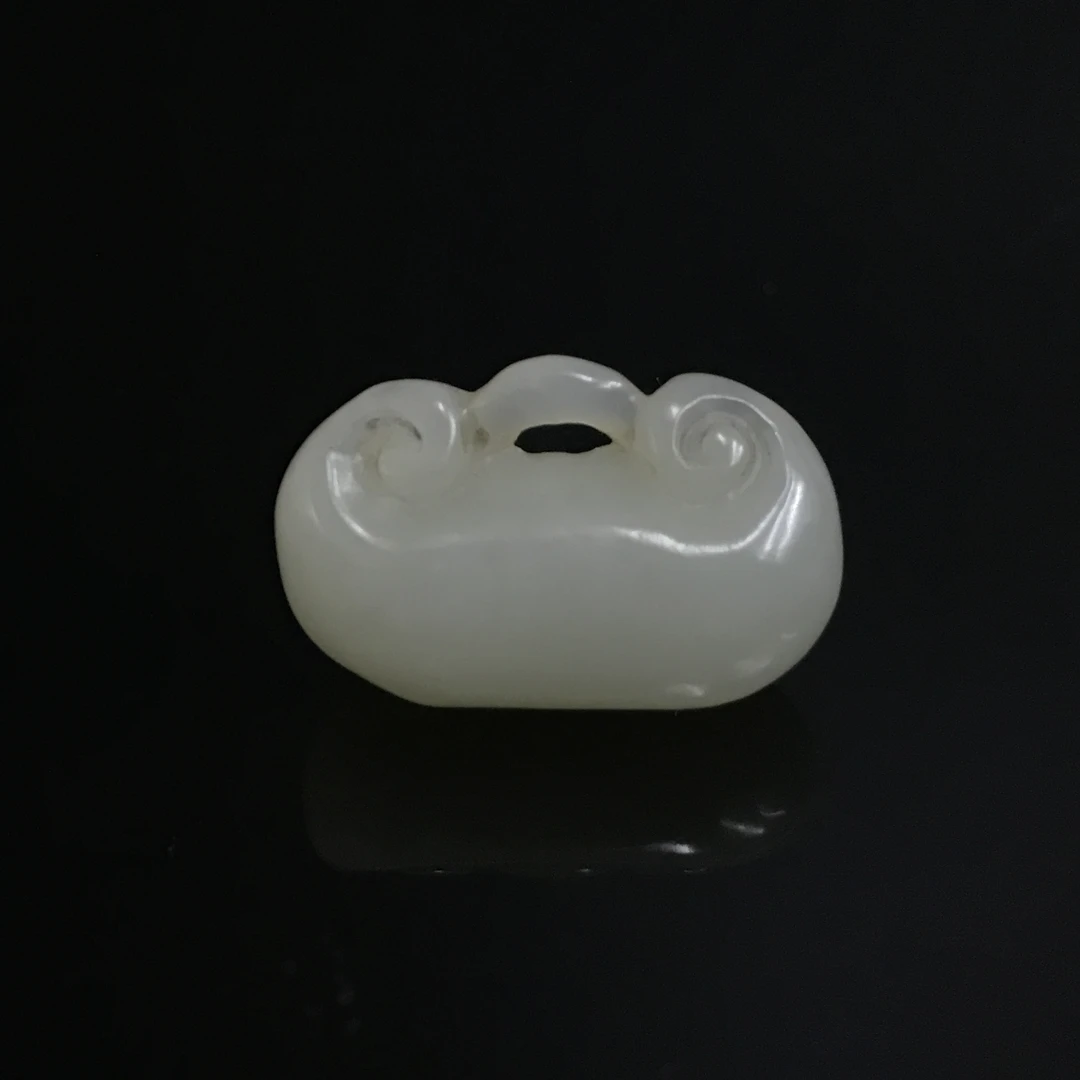 清代和田玉锁形佩/451898/收藏/传承/【友谊文物商店】