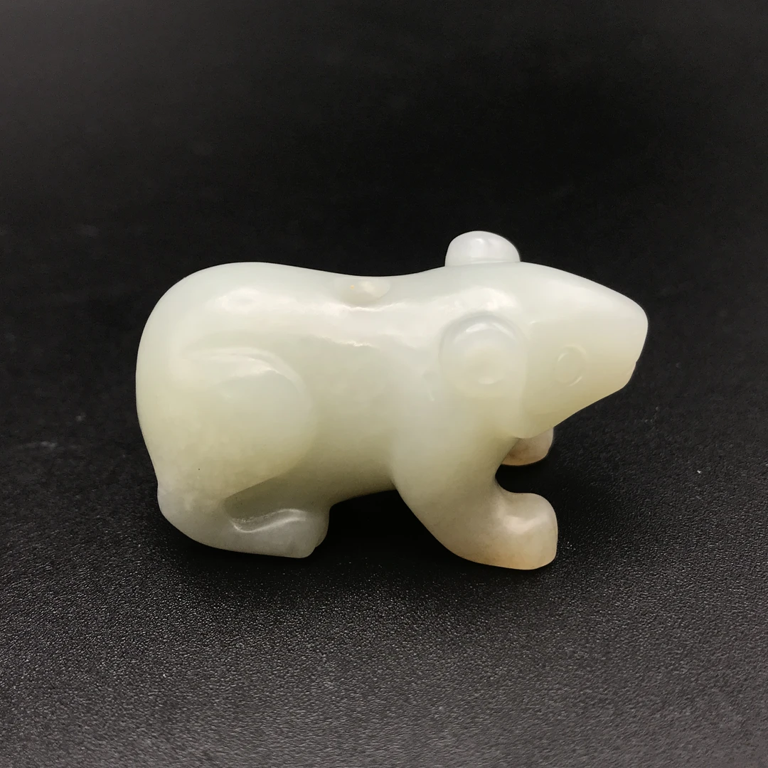 明代和田玉熊/321794/收藏/传承/【友谊文物商店】