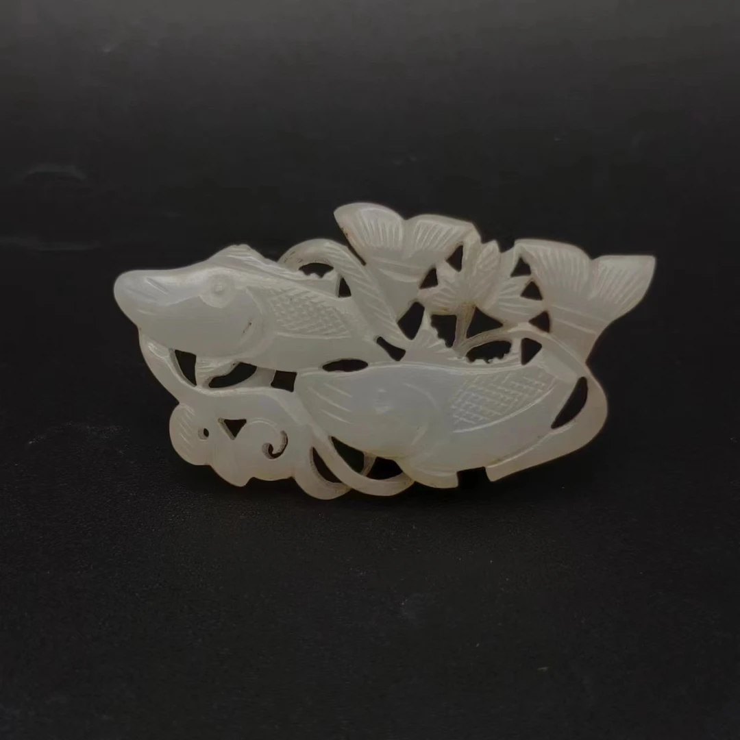 清代玉双鱼佩/252271/收藏/传承/【友谊文物商店】