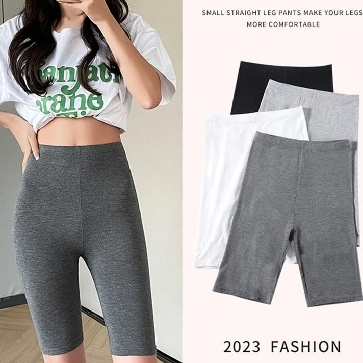 夏季莫代尔五分打底百搭女高腰弹力大码内搭防走光安全裤薄款透气