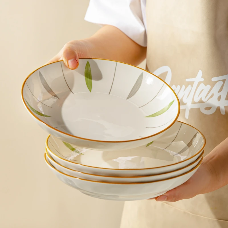 川岛屋陶瓷盘子菜盘家用2025新款餐盘碟子深盘高级感碗碟餐具套装