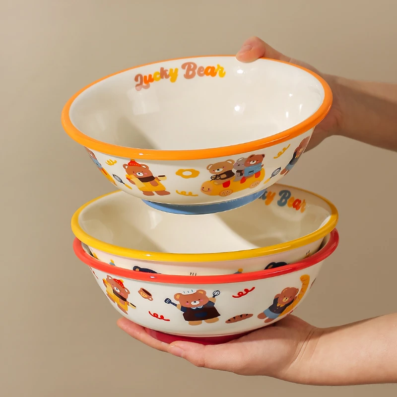 川岛屋可爱陶瓷拉面碗家用2025新款卡通高颜值大碗泡面碗大汤碗
