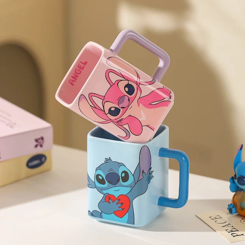 川岛屋迪士尼史迪仔马克杯陶瓷水杯创意情侣咖啡杯子生日礼物男生