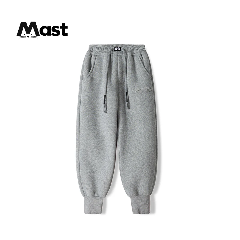 现货】童装男童秋冬洋气儿童保暖休闲卫裤2023中大童毛巾绣运动裤