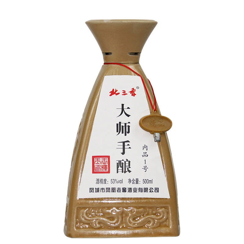 凤凰山大师手酿53度500ml*1瓶酱香型高度纯粮白酒53度500ml*1瓶
