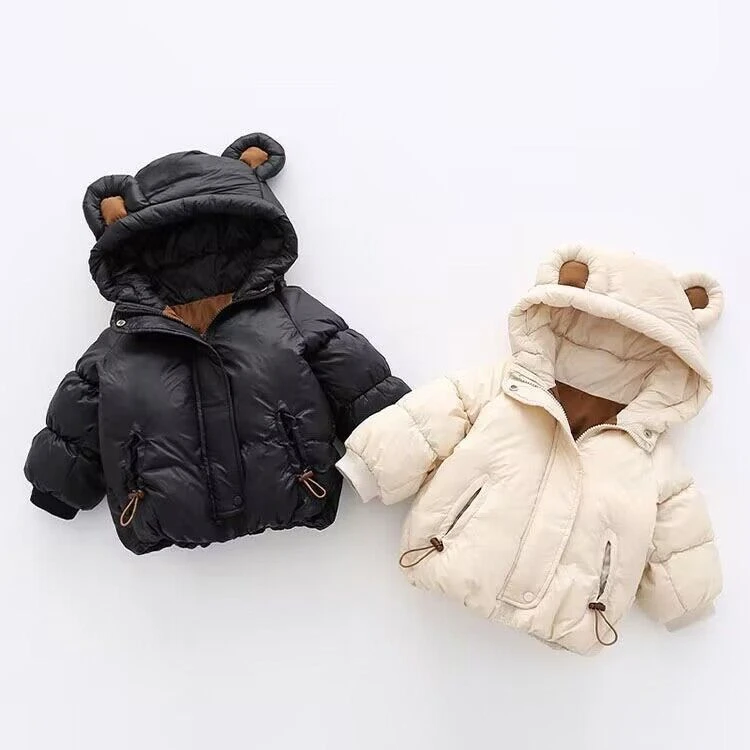 童装冬季新款男女童棉衣韩版婴幼童儿童加厚小熊面包服外套