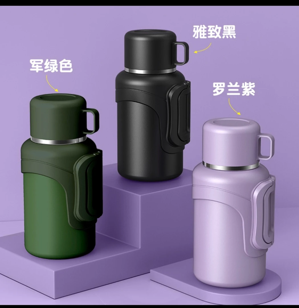 316不锈钢镀铜大容量户外巨无霸暖热便携车载旅游水壶旅行保温壶