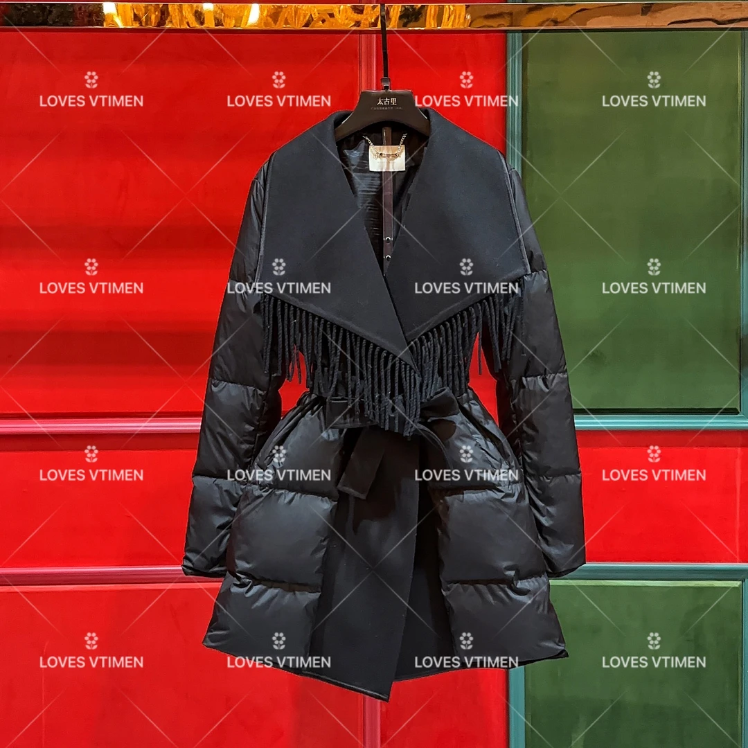 秋冬上新丨时髦 白鸭绒 羽绒服时尚潮流百搭拼接防风LOVES-A404