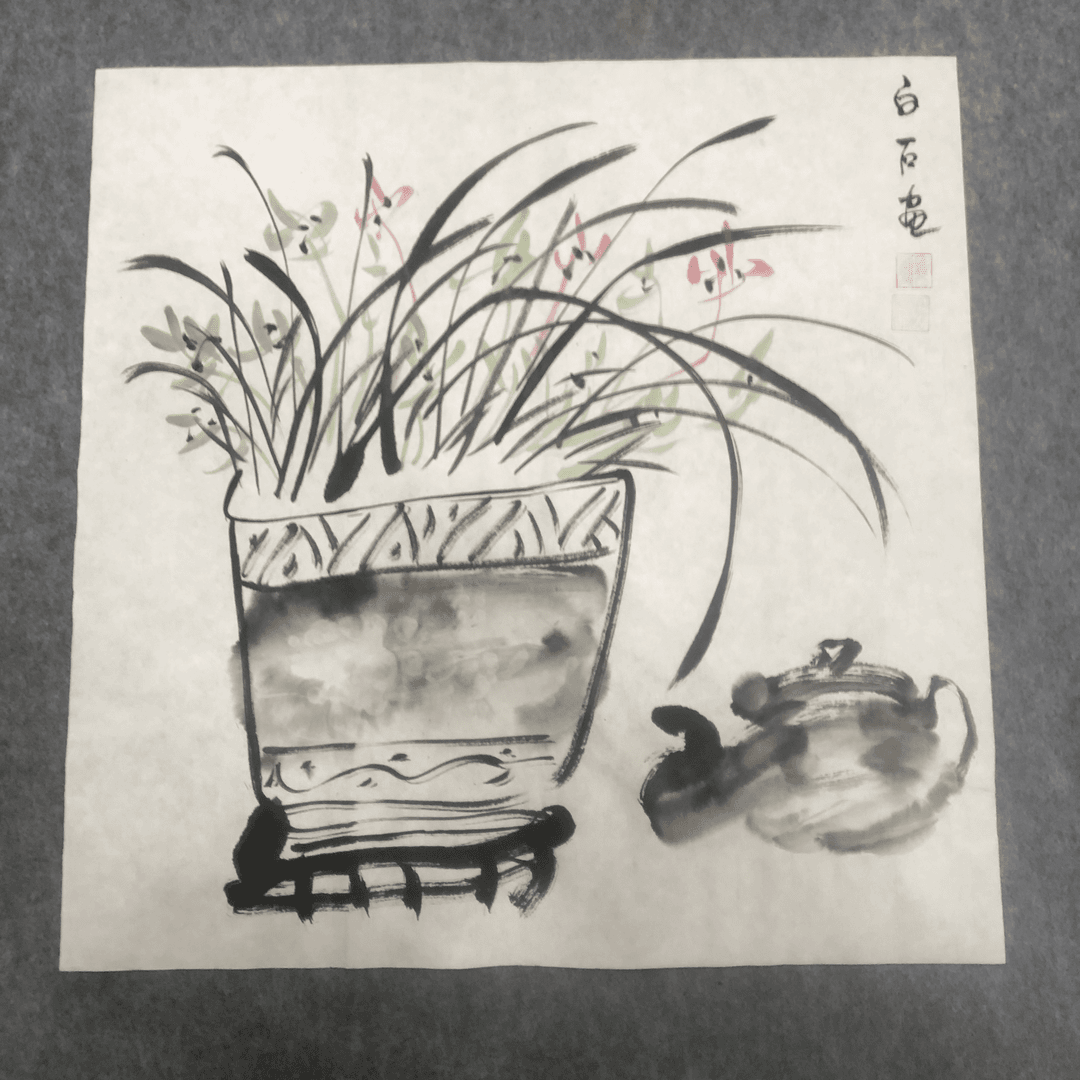 【品缘】白石老师大写意花鸟作品 手绘50✖️50斗方