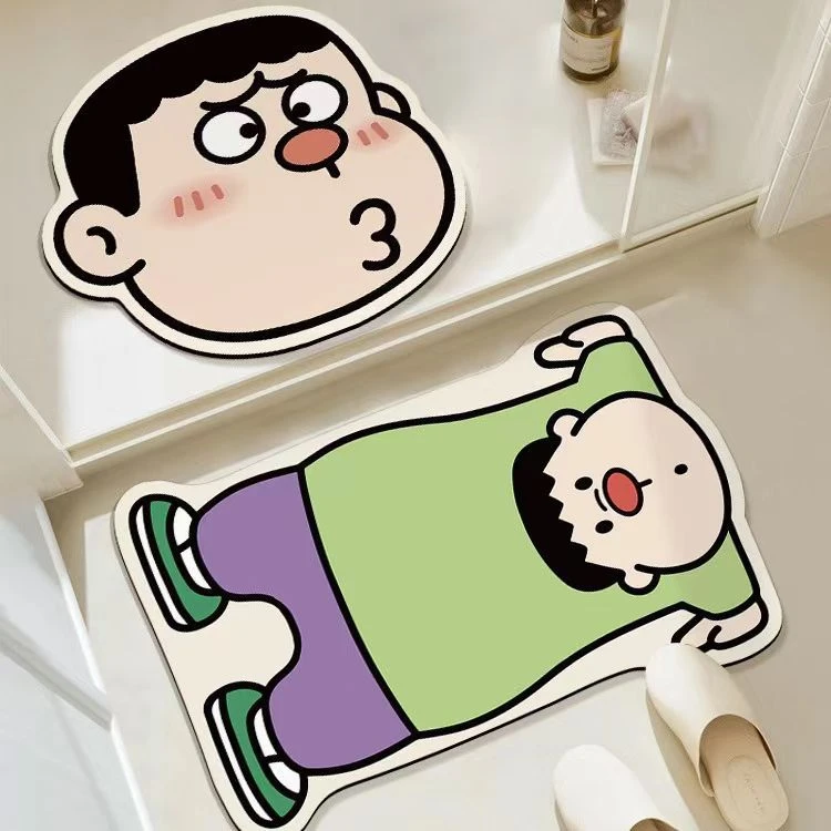 硅藻泥拍一发二防滑可洗地垫卧室浴室进门垫家用耐脏吸水防滑垫