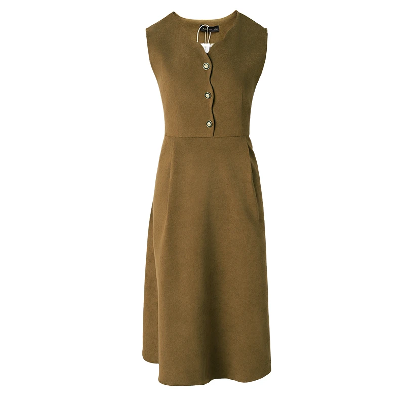 32465女装大码法式连衣裙高级感2024年秋季时髦气质显瘦背心裙