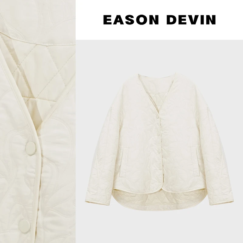 【大菲专属】新款复古简约舒适设计感百搭棉服女装时尚上衣外套