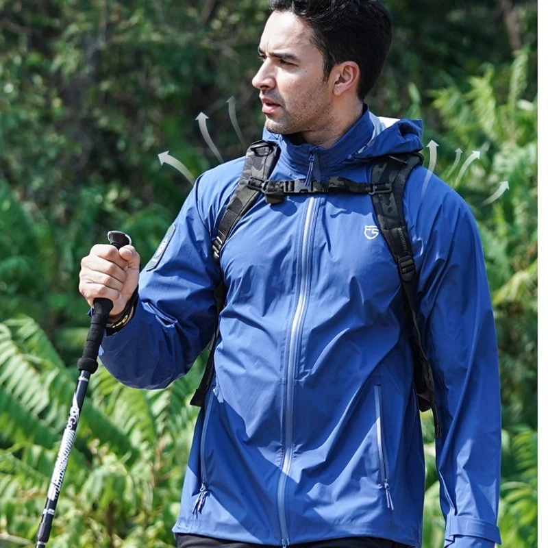 自由兵猎隼单层冲锋衣男士潮牌秋冬户外登山防风防水保暖长袖外套