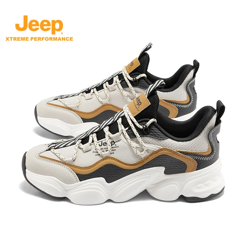 JEEP吉普秋季男士新款户外休闲运动男鞋耐磨舒适登山跑步鞋A