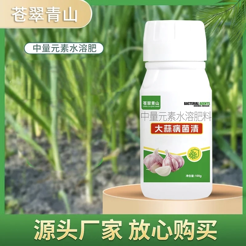 苍翠青山大蒜种植专用生根养根预防干尖黄叶大蒜水溶肥料