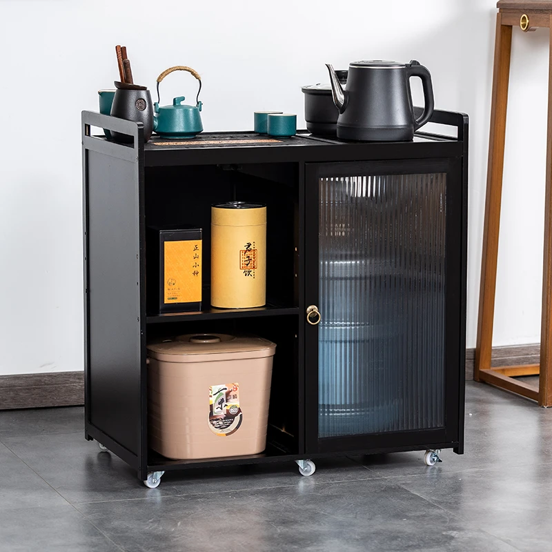 茶车家用泡茶桌现代功夫茶台小茶水柜移动带轮客厅烧水壶一体茶具
