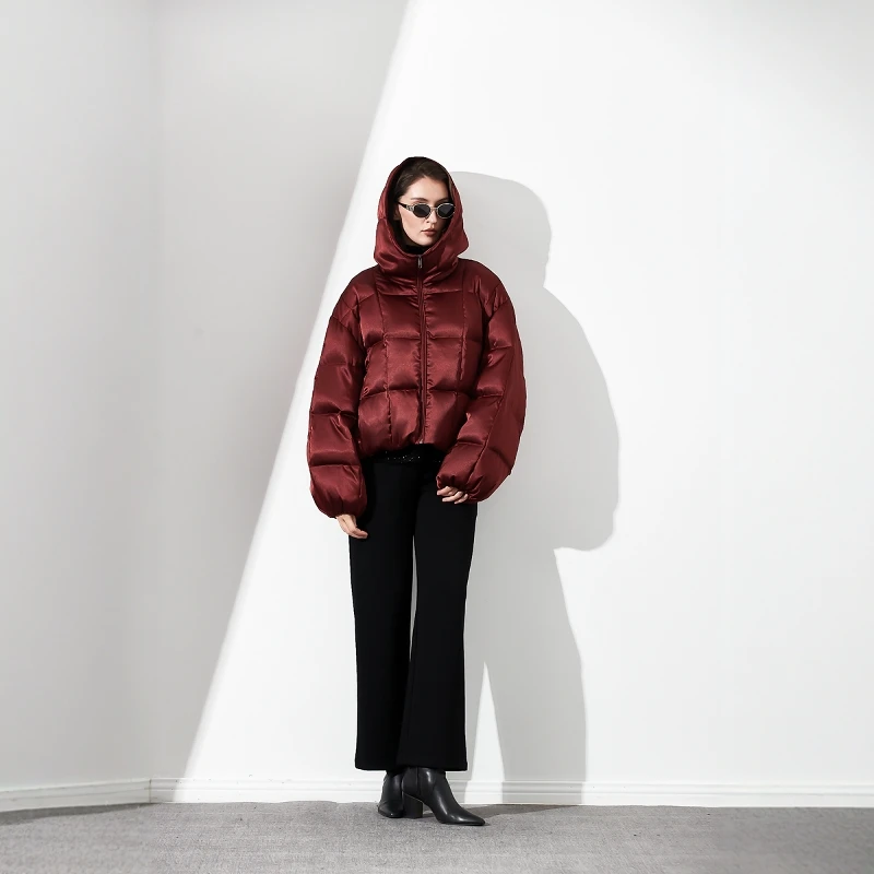 四月初九加大码女装胖MM2024冬 巨时尚巨美白鸭绒羽绒服 三色