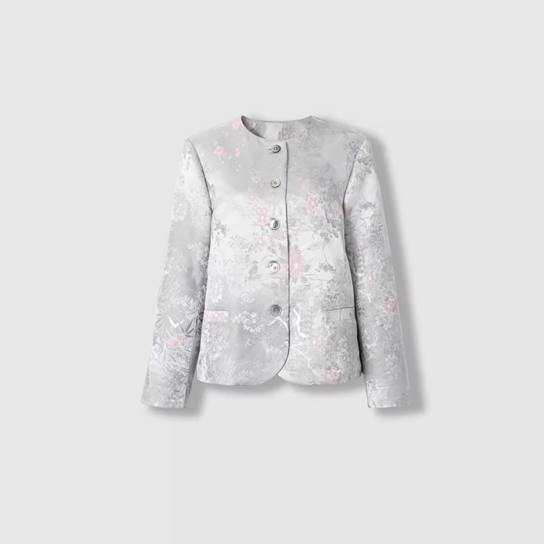 加大码女装胖MM2025春日本粗纺西装外套 精致得体 力荐！