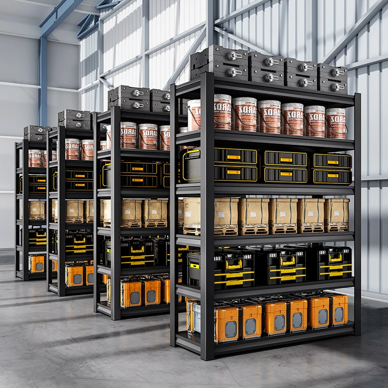 墨妃梵碳钢六层七层置物架酒店仓库货架落地多层收纳储物架行李架