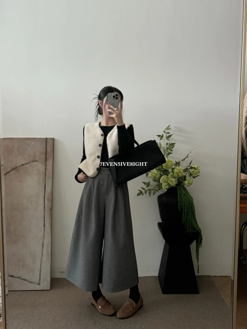 758（1237#库）韩系百搭气质裤子 KC