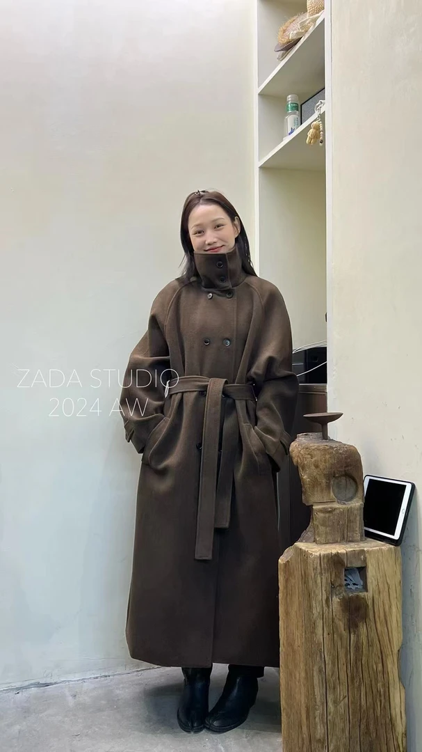 ZADA（6010 #库）立领高级感气质大衣 KC