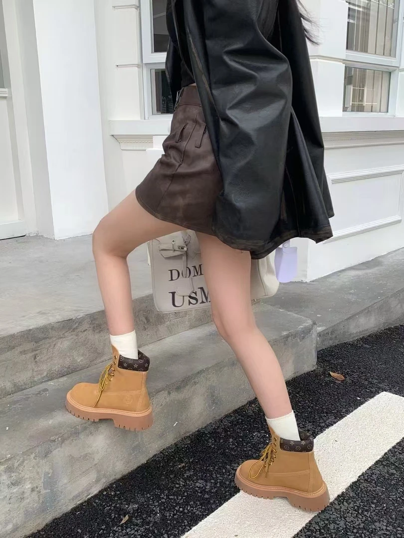 法莉雅（3101-12#） 百搭英伦风马丁靴