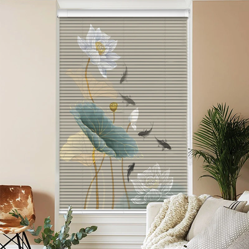 客厅百叶帘铝合金烤漆免打孔防窥防水家用卧室窗户遮阳帘百叶窗帘