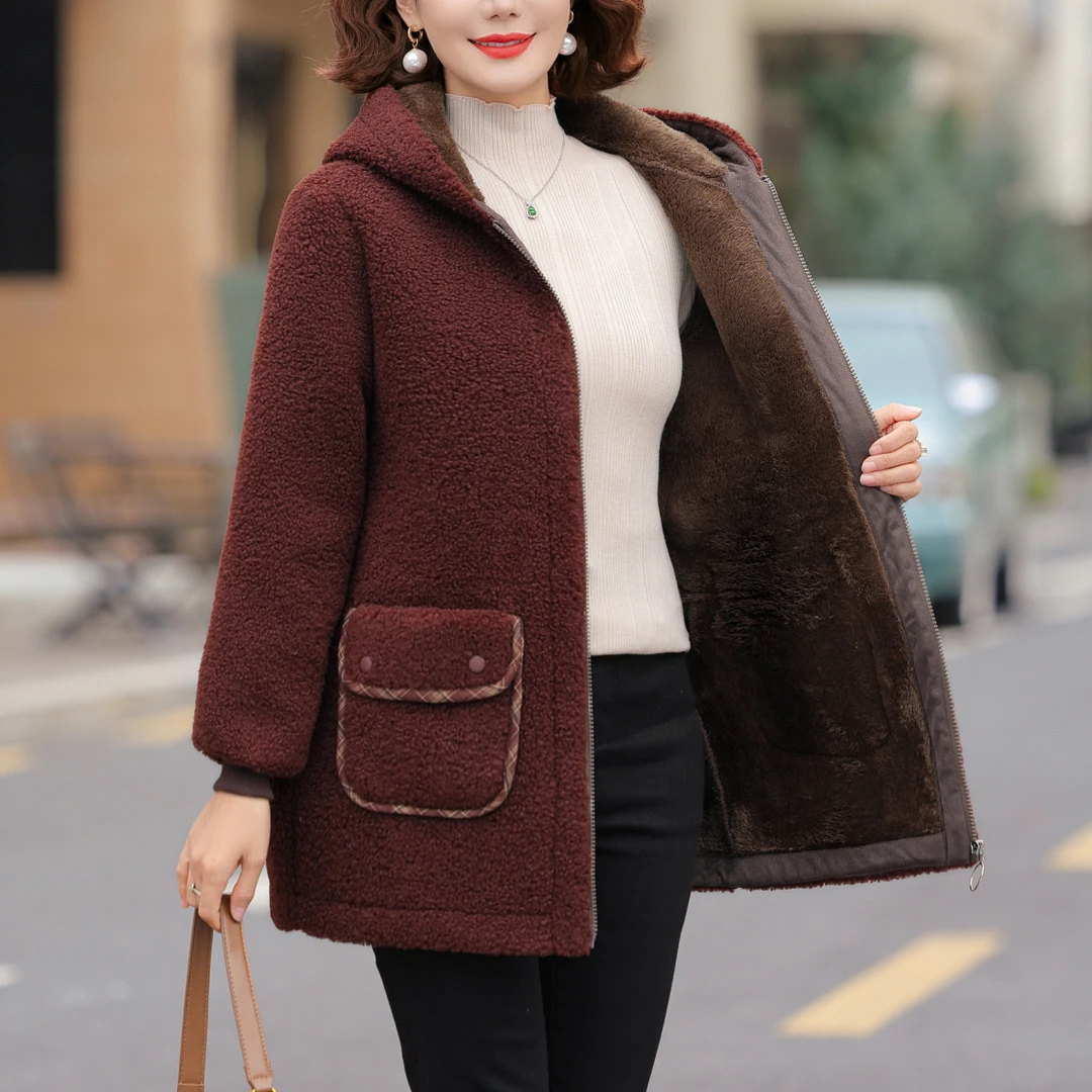 中老年老年人保暖颗粒绒外套棉衣中年妈妈中老年老年人棉袄妈妈装