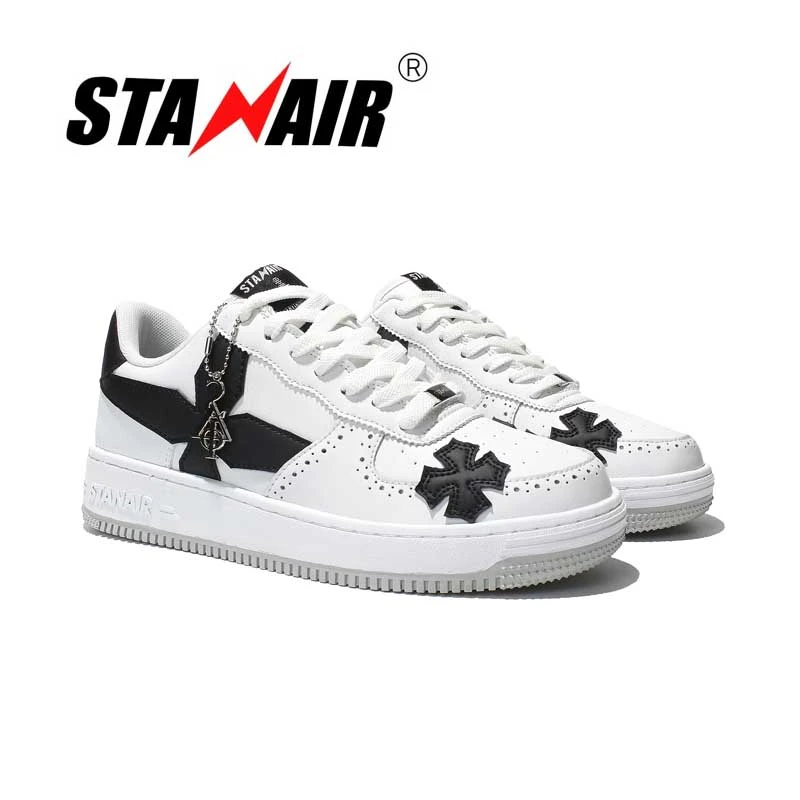 STANAIR十字星四叶草高奢时尚潮流百搭休闲板鞋男女同款