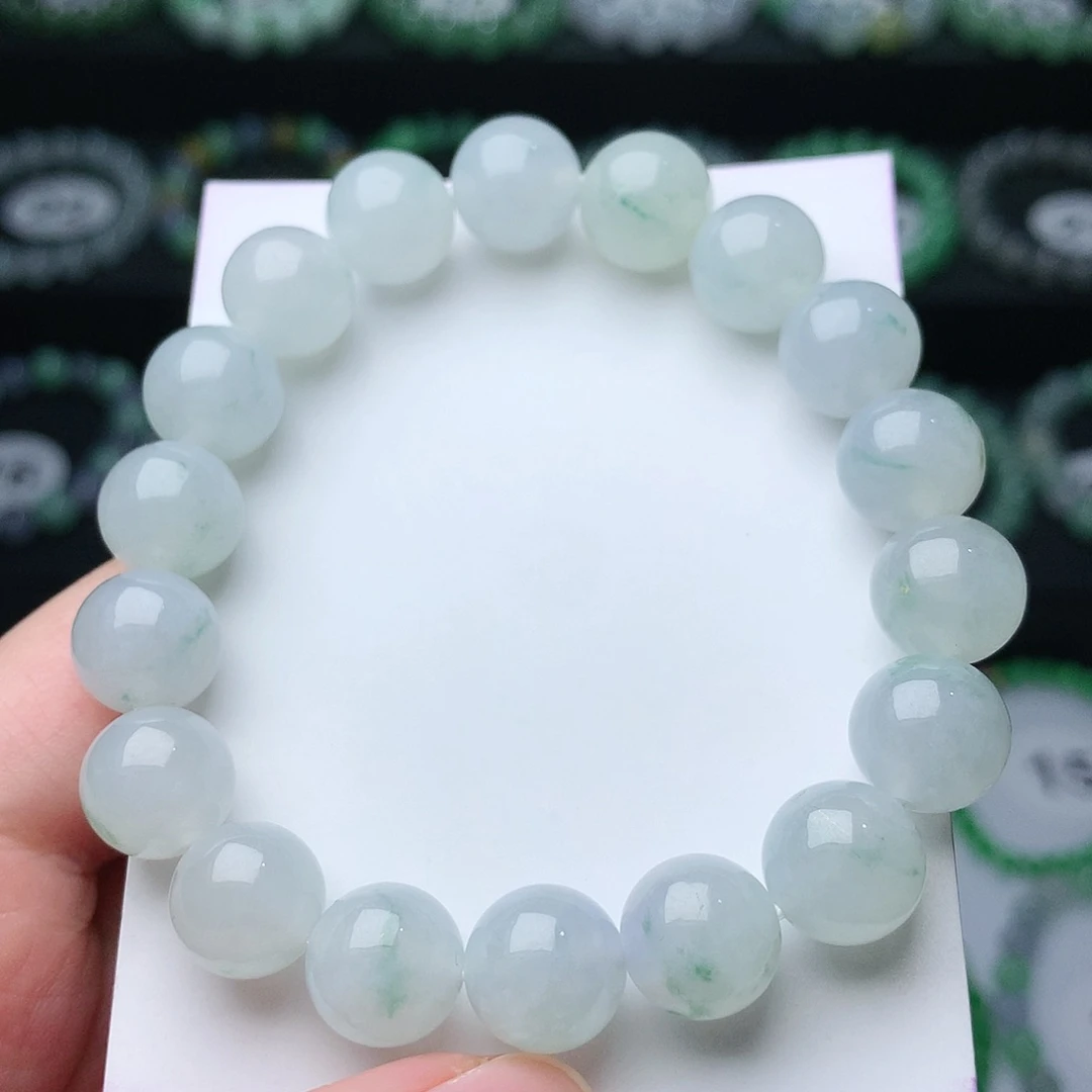 翡翠手链未镶嵌别****啊翡翠