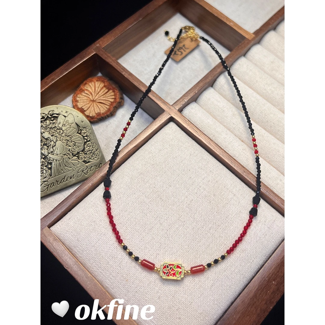 铜合金项链 2652 OKFINE高定饰品简约项链轻奢气质手工