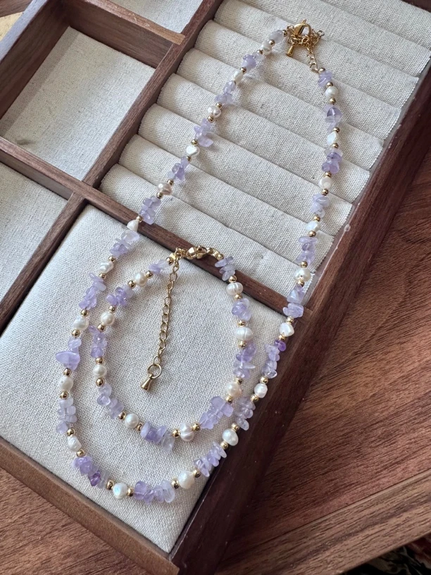 铜合金仿珍珠项链 2406/2005 OKFINE高定饰品简约项手工百搭