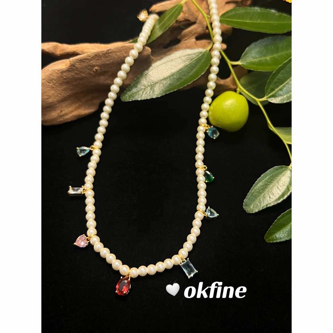 铜合金项链 2435  OKFINE高定饰品简约项链气质手工