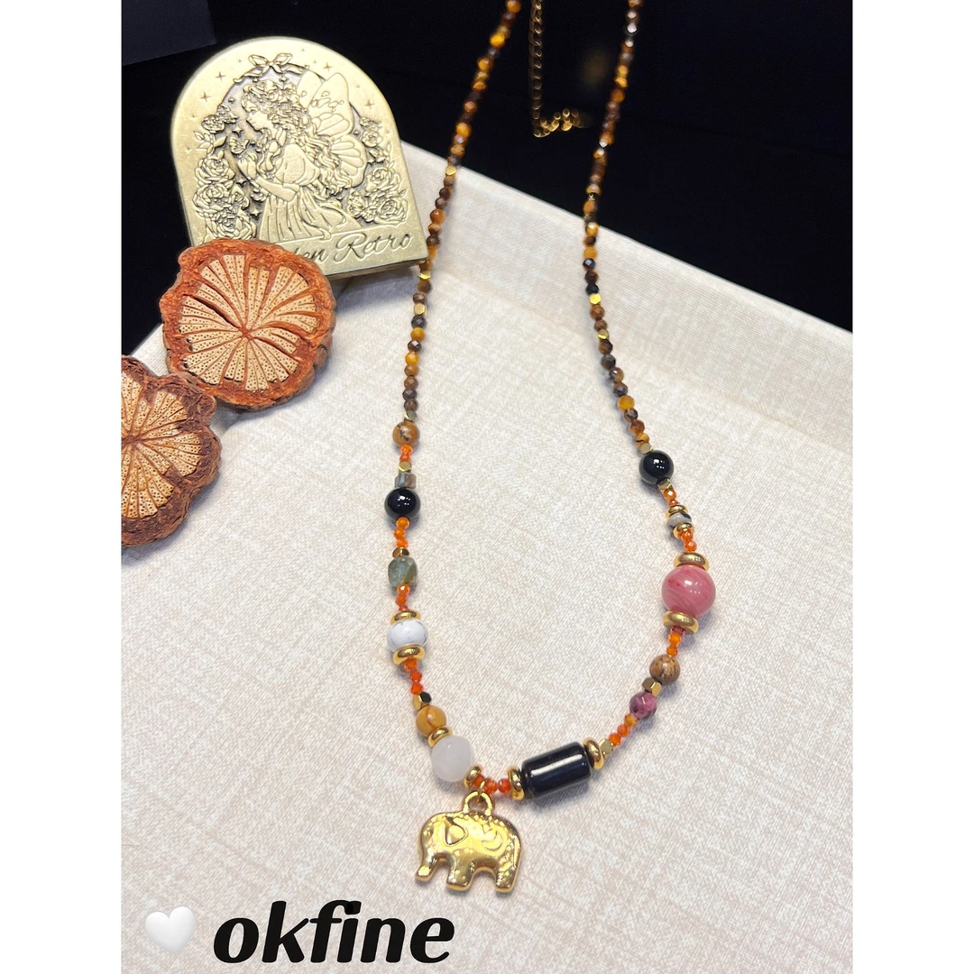 铜合金项链 3091 OKFINE高定饰品简约项链轻奢气质手工复古