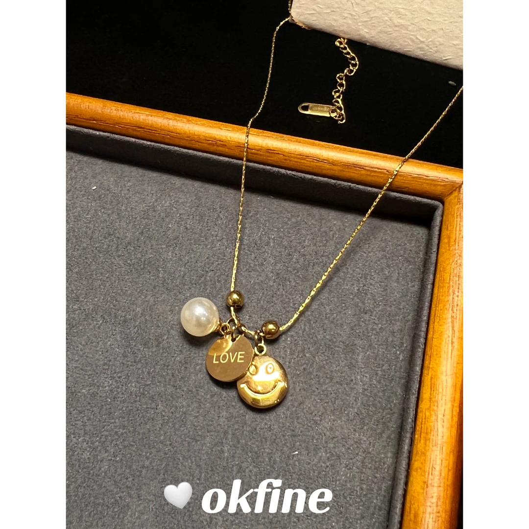 钛钢项链 2322 OKFINE高定饰品简约项链轻奢气质手工
