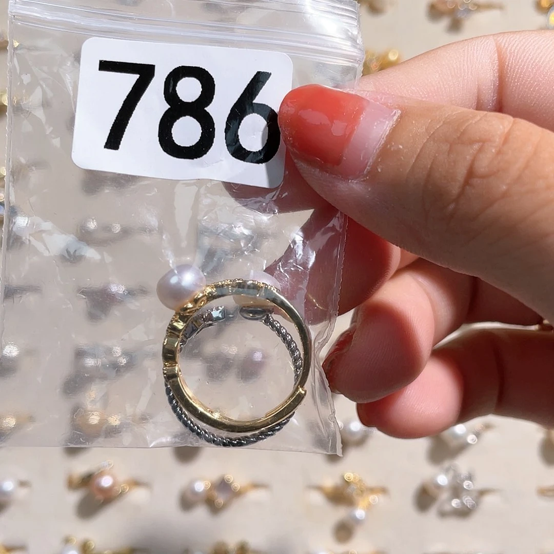 淡水珍珠耳饰合金